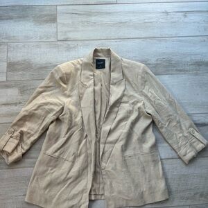 SIMPLYVERA VERAWANG Women's Beige Blazer size PL NWOT
